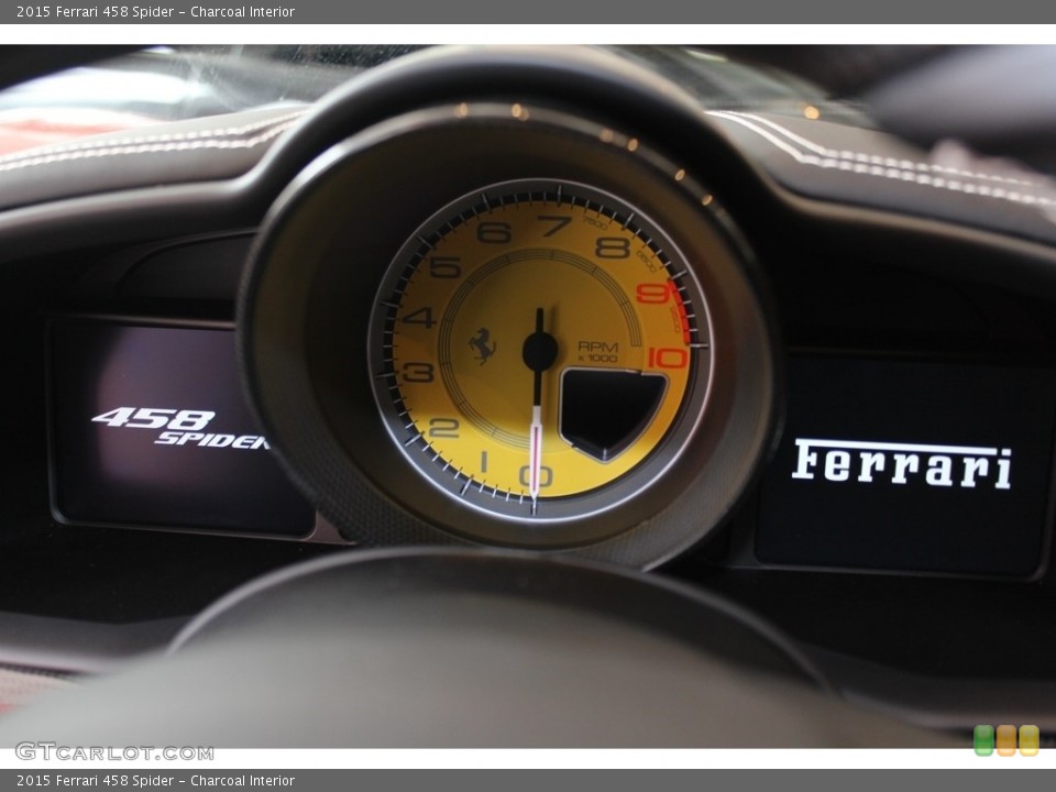 Charcoal Interior Gauges for the 2015 Ferrari 458 Spider #116569699
