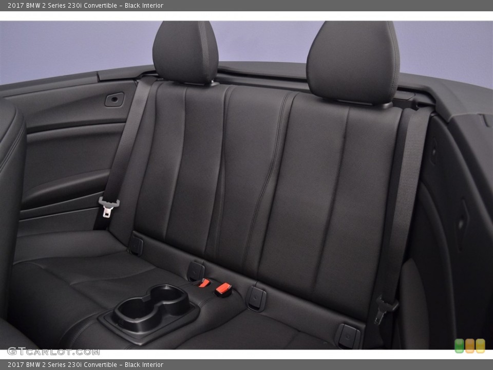 Black Interior Rear Seat for the 2017 BMW 2 Series 230i Convertible #116583910