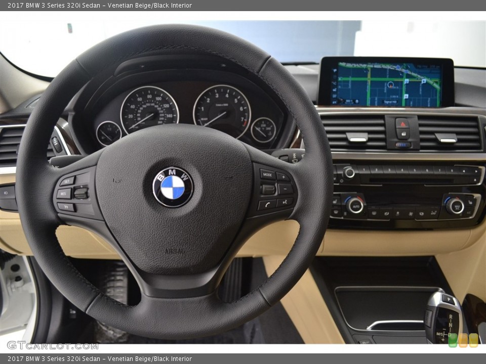 Venetian Beige/Black Interior Dashboard for the 2017 BMW 3 Series 320i Sedan #116584426