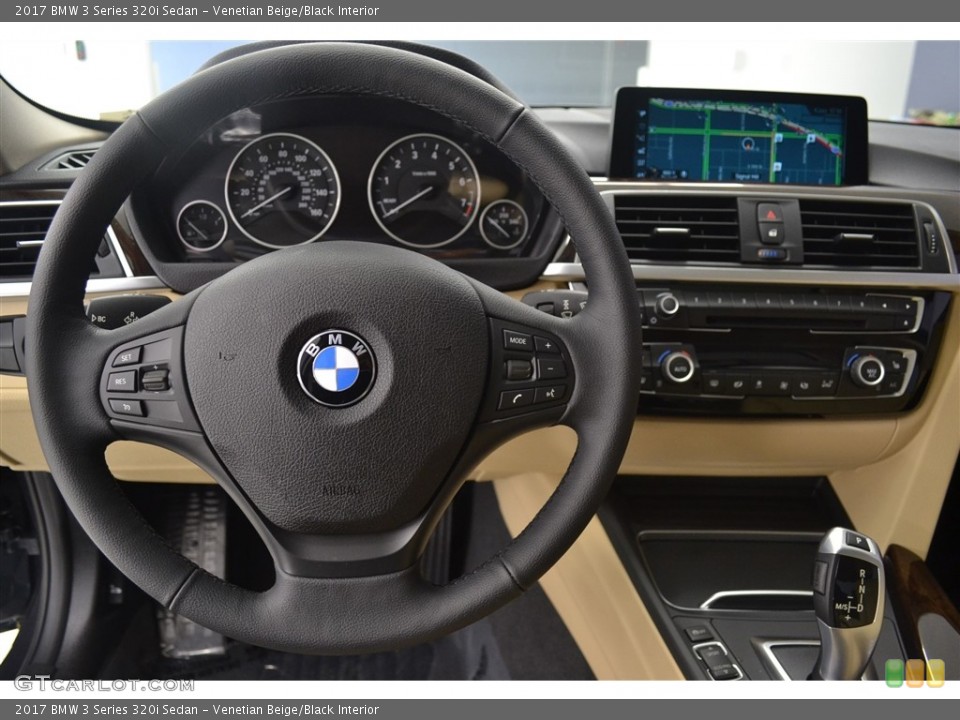 Venetian Beige/Black Interior Dashboard for the 2017 BMW 3 Series 320i Sedan #116584768