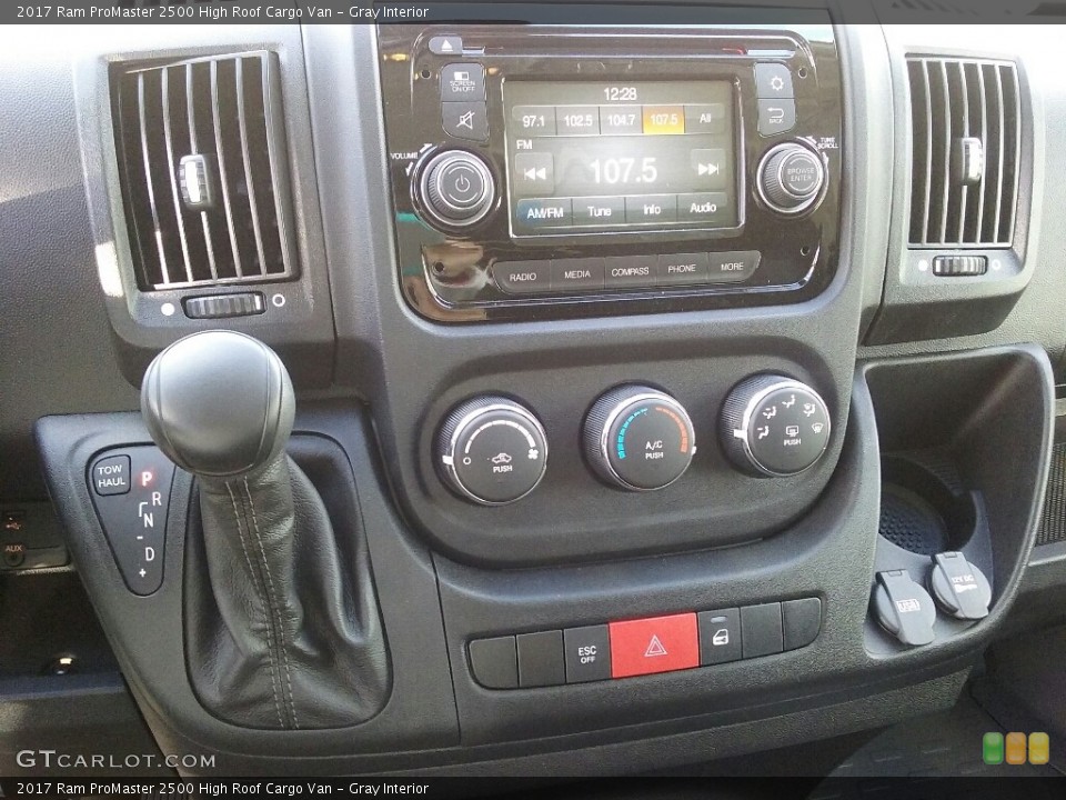 Gray Interior Controls for the 2017 Ram ProMaster 2500 High Roof Cargo Van #116586526