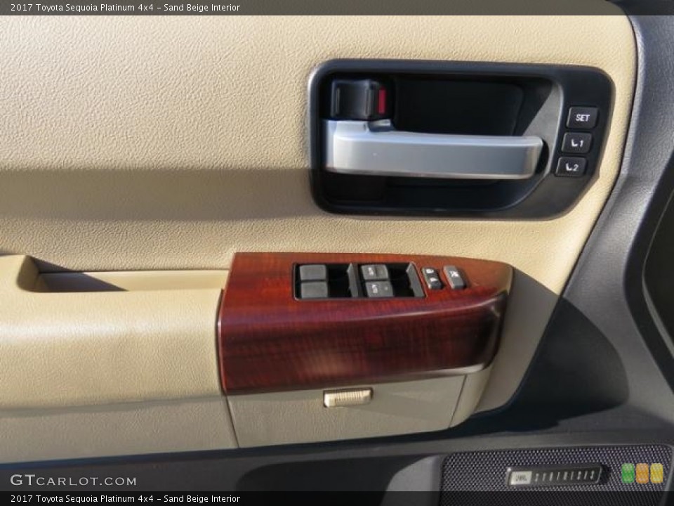 Sand Beige Interior Door Panel for the 2017 Toyota Sequoia Platinum 4x4 #116589973