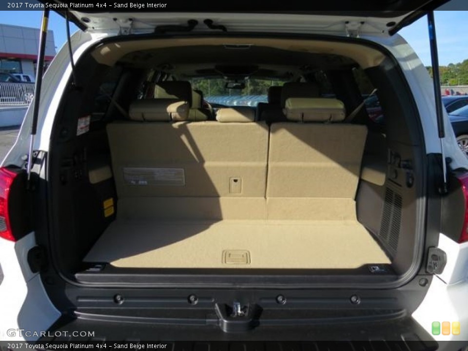 Sand Beige Interior Trunk for the 2017 Toyota Sequoia Platinum 4x4 #116590315
