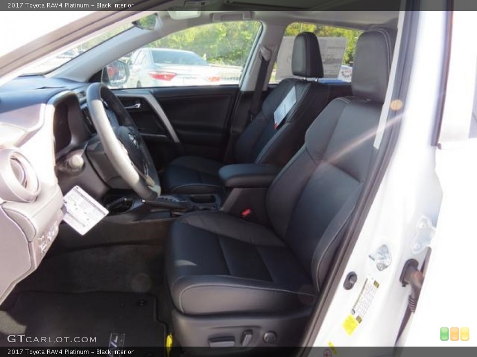 Black Interior Front Seat for the 2017 Toyota RAV4 Platinum #116591704