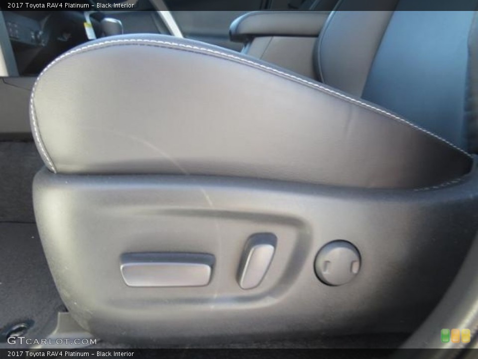 Black Interior Front Seat for the 2017 Toyota RAV4 Platinum #116591749