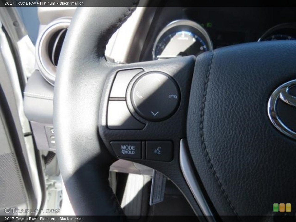 Black Interior Controls for the 2017 Toyota RAV4 Platinum #116591821