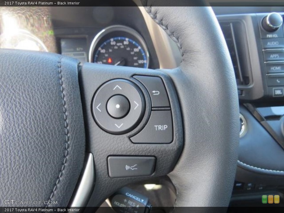 Black Interior Controls for the 2017 Toyota RAV4 Platinum #116591847