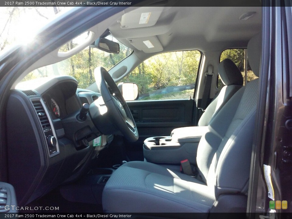 Black/Diesel Gray Interior Photo for the 2017 Ram 2500 Tradesman Crew Cab 4x4 #116592337