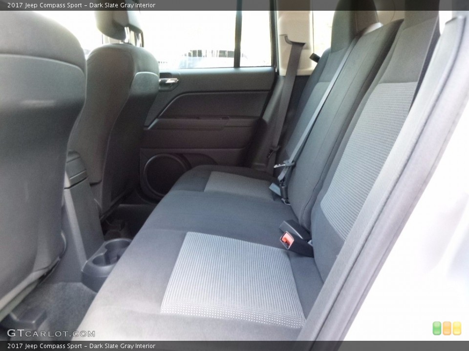 Dark Slate Gray Interior Rear Seat for the 2017 Jeep Compass Sport #116594923