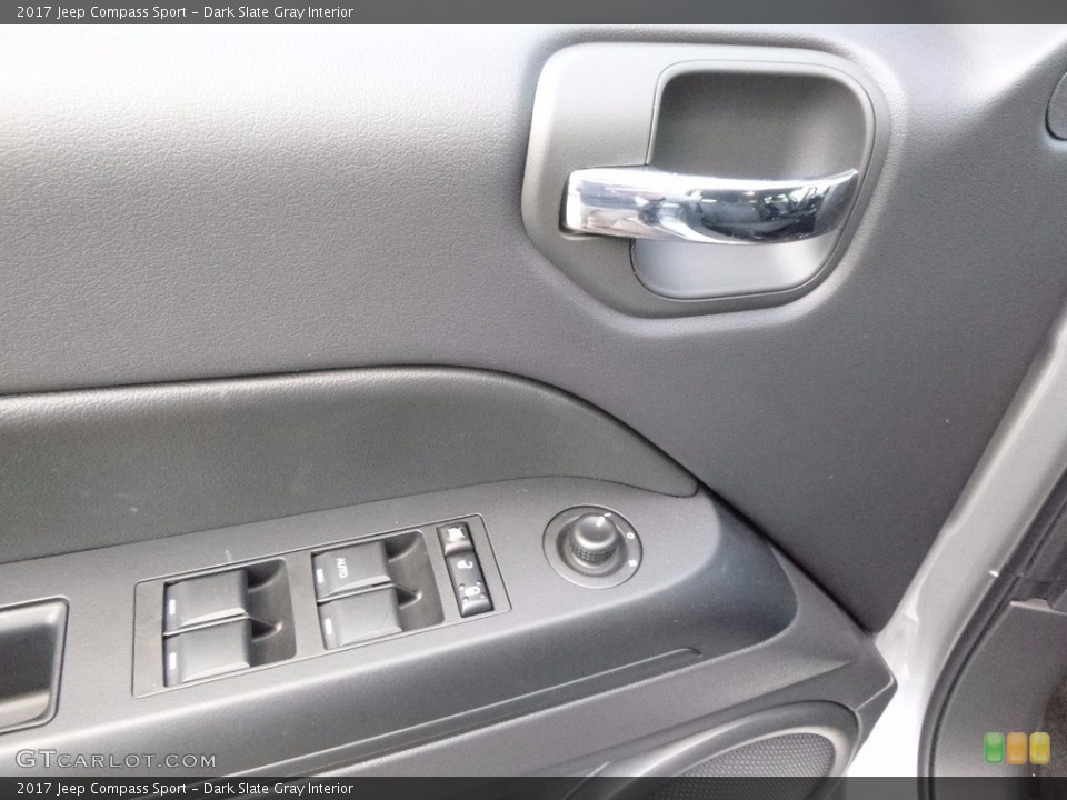 Dark Slate Gray Interior Controls for the 2017 Jeep Compass Sport #116594971