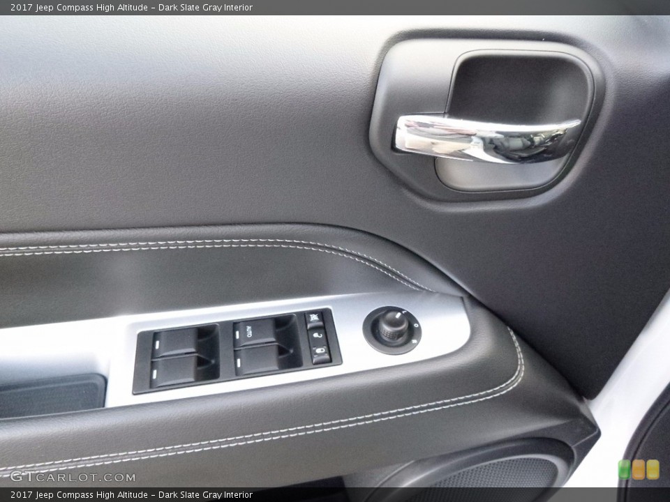 Dark Slate Gray Interior Controls for the 2017 Jeep Compass High Altitude #116597383