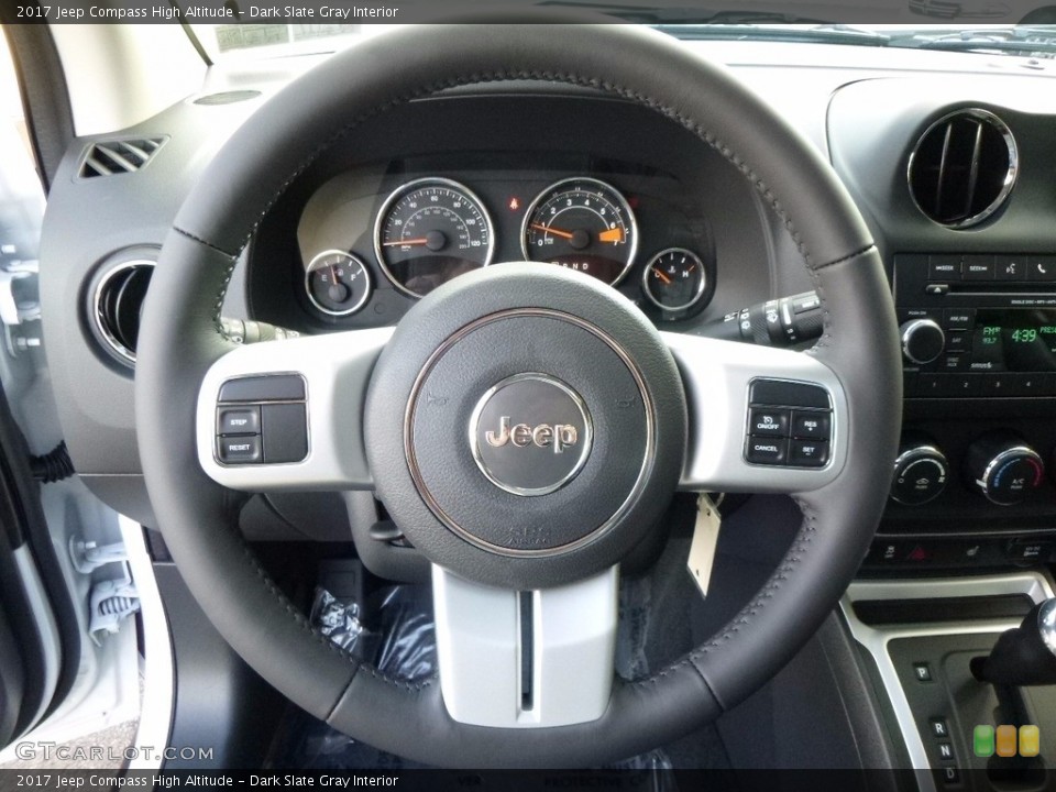 Dark Slate Gray Interior Steering Wheel for the 2017 Jeep Compass High Altitude #116597461