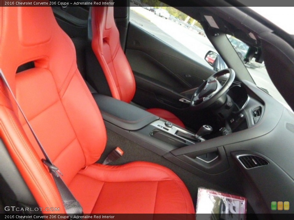 Adrenaline Red Interior Front Seat for the 2016 Chevrolet Corvette Z06 Coupe #116597869