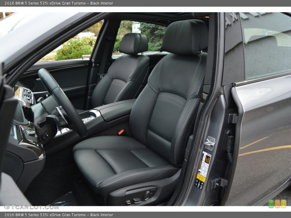 Black Interior Front Seat for the 2016 BMW 5 Series 535i xDrive Gran Turismo #116608405