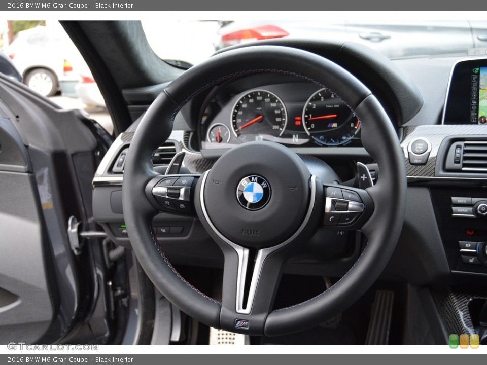 Black Interior Steering Wheel for the 2016 BMW M6 Gran Coupe #116608840