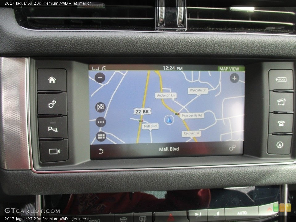 Jet Interior Navigation for the 2017 Jaguar XF 20d Premium AWD #116613941