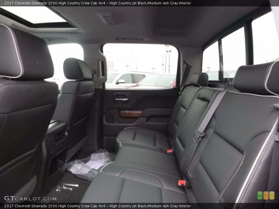 High Country Jet Black/Medium Ash Gray Interior Rear Seat for the 2017 Chevrolet Silverado 1500 High Country Crew Cab 4x4 #116616620