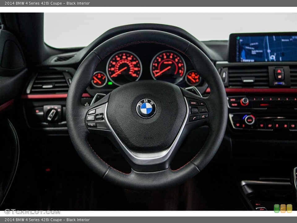 Black Interior Steering Wheel for the 2014 BMW 4 Series 428i Coupe #116618270