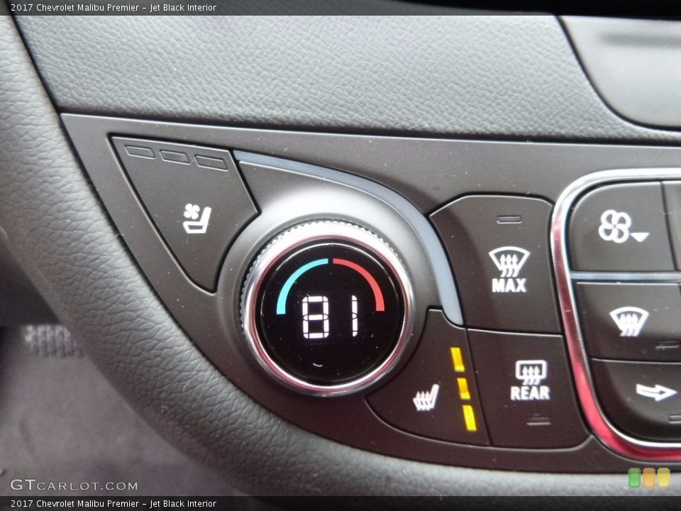 Jet Black Interior Controls for the 2017 Chevrolet Malibu Premier #116618579