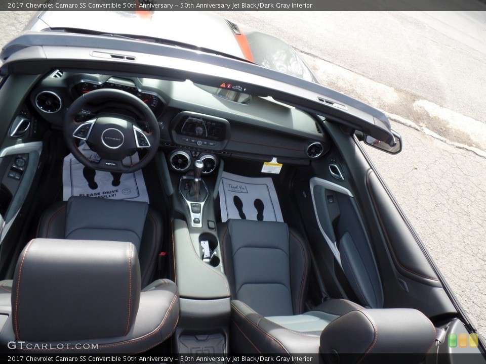 50th Anniversary Jet Black/Dark Gray Interior Front Seat for the 2017 Chevrolet Camaro SS Convertible 50th Anniversary #116619899