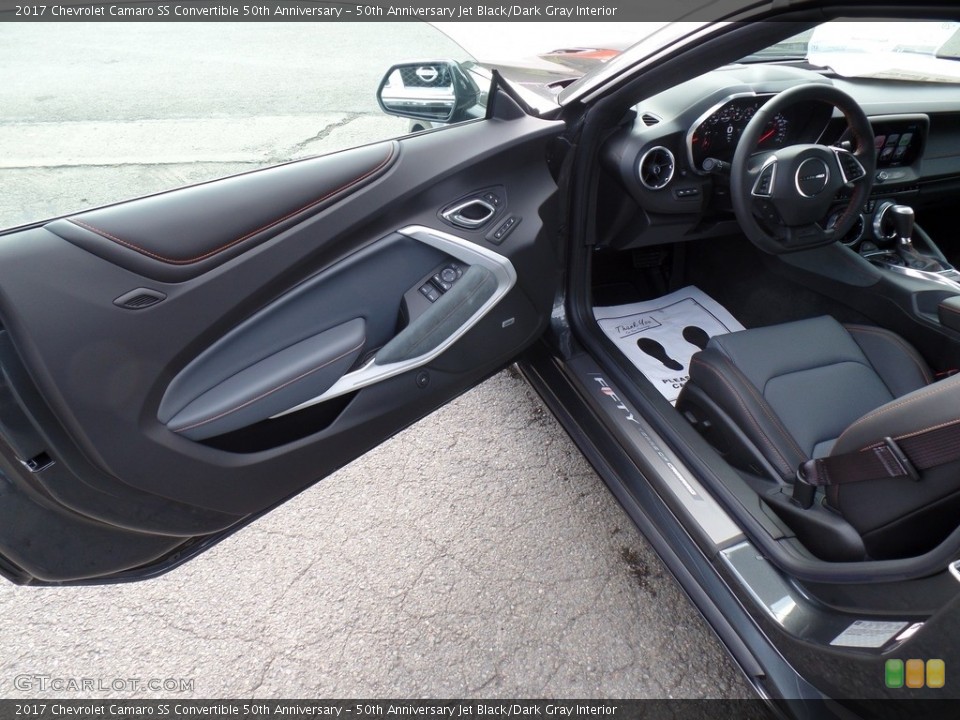 50th Anniversary Jet Black/Dark Gray Interior Door Panel for the 2017 Chevrolet Camaro SS Convertible 50th Anniversary #116620082