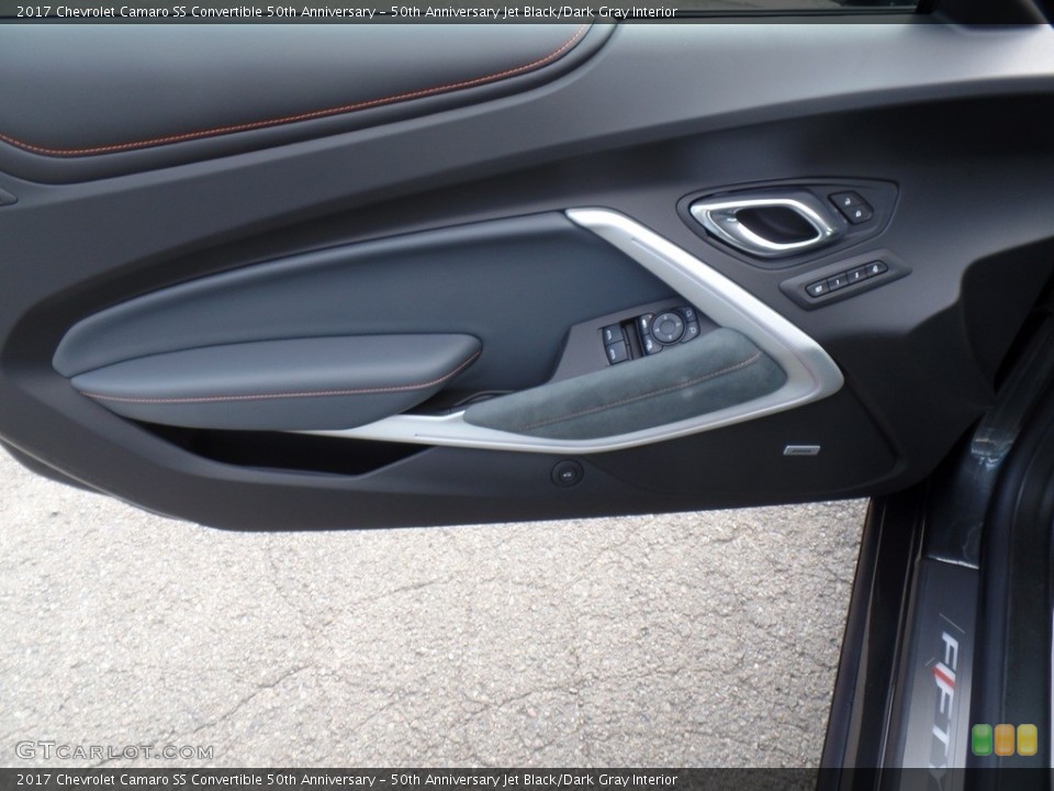 50th Anniversary Jet Black/Dark Gray Interior Door Panel for the 2017 Chevrolet Camaro SS Convertible 50th Anniversary #116620103