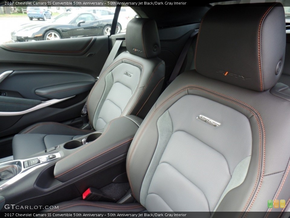 50th Anniversary Jet Black/Dark Gray Interior Front Seat for the 2017 Chevrolet Camaro SS Convertible 50th Anniversary #116620229