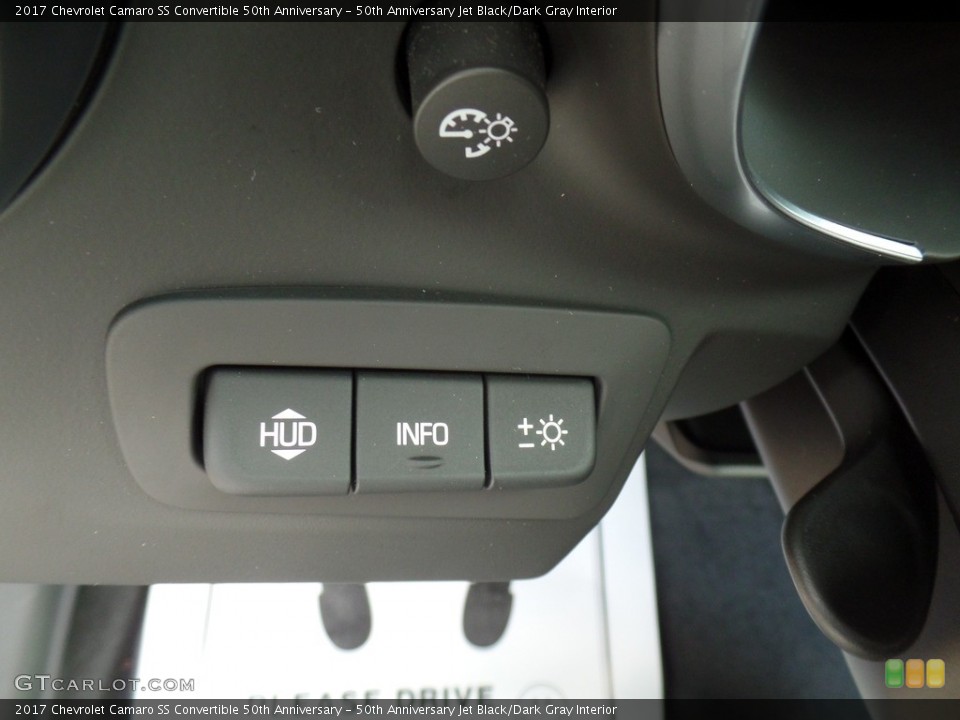 50th Anniversary Jet Black/Dark Gray Interior Controls for the 2017 Chevrolet Camaro SS Convertible 50th Anniversary #116620361