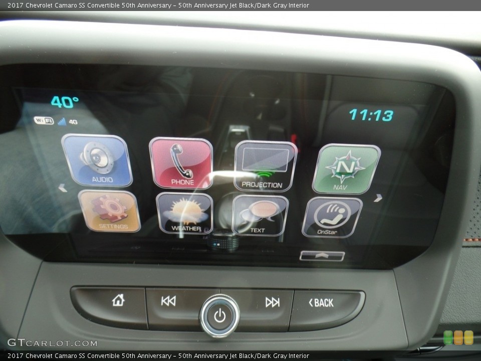 50th Anniversary Jet Black/Dark Gray Interior Controls for the 2017 Chevrolet Camaro SS Convertible 50th Anniversary #116620445