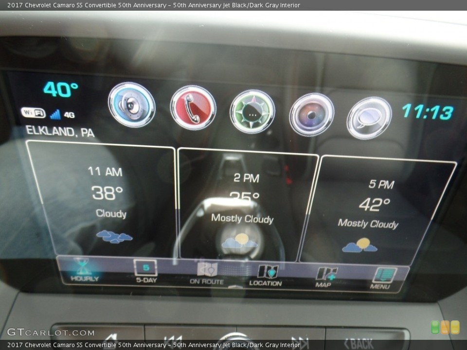50th Anniversary Jet Black/Dark Gray Interior Controls for the 2017 Chevrolet Camaro SS Convertible 50th Anniversary #116620568