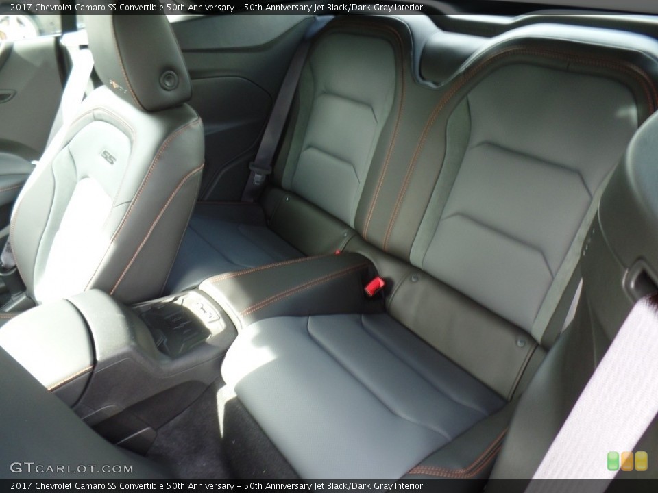 50th Anniversary Jet Black/Dark Gray Interior Rear Seat for the 2017 Chevrolet Camaro SS Convertible 50th Anniversary #116620880