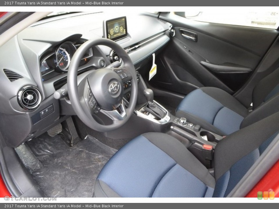 Mid-Blue Black Interior Photo for the 2017 Toyota Yaris iA  #116620937