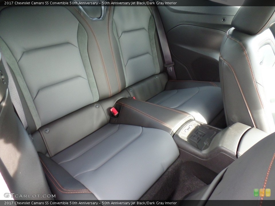 50th Anniversary Jet Black/Dark Gray Interior Rear Seat for the 2017 Chevrolet Camaro SS Convertible 50th Anniversary #116621009