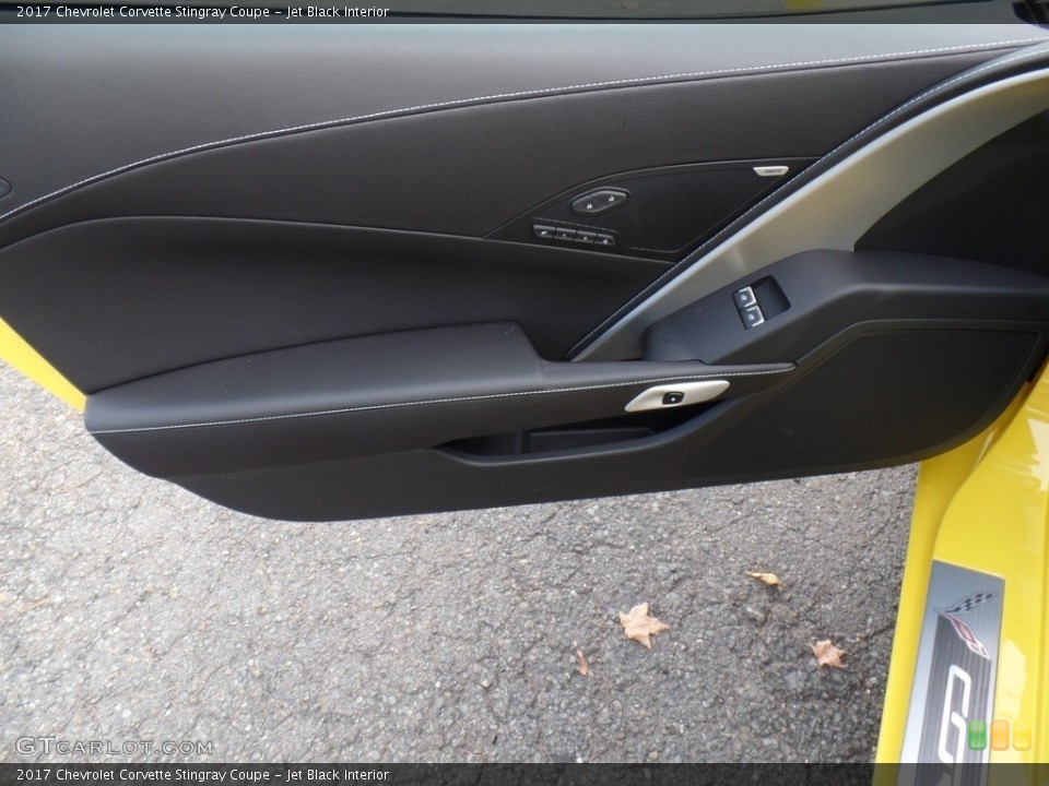 Jet Black Interior Door Panel for the 2017 Chevrolet Corvette Stingray Coupe #116621675