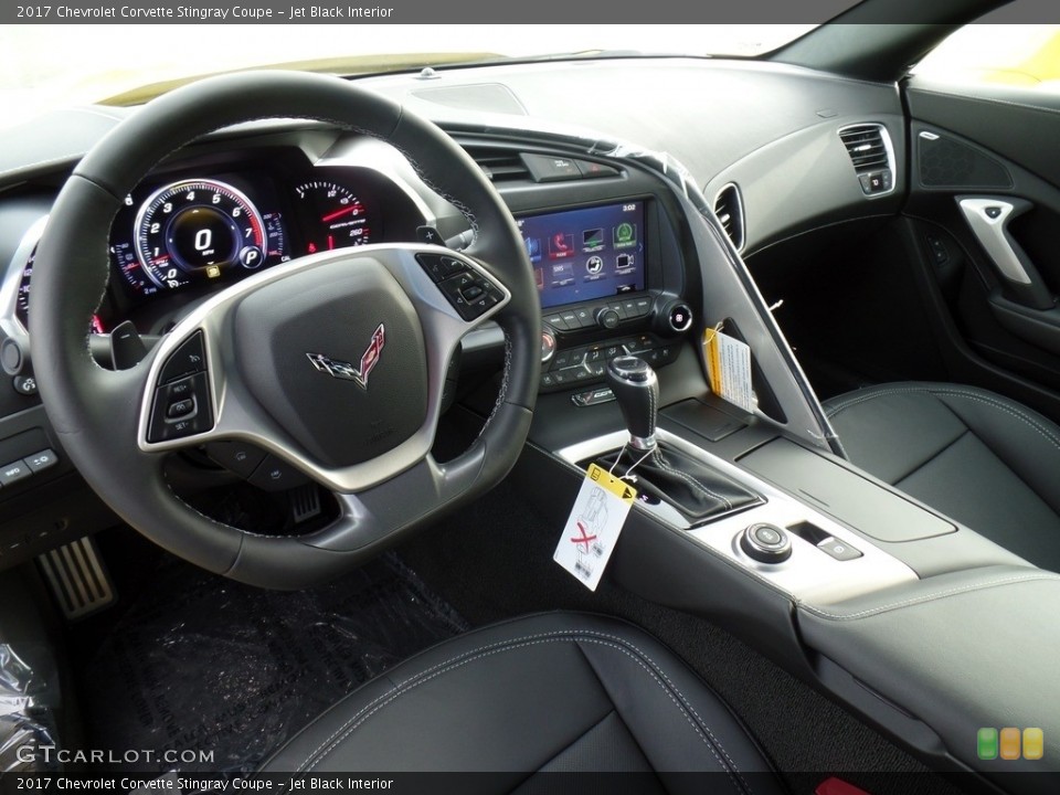Jet Black Interior Prime Interior for the 2017 Chevrolet Corvette Stingray Coupe #116621750