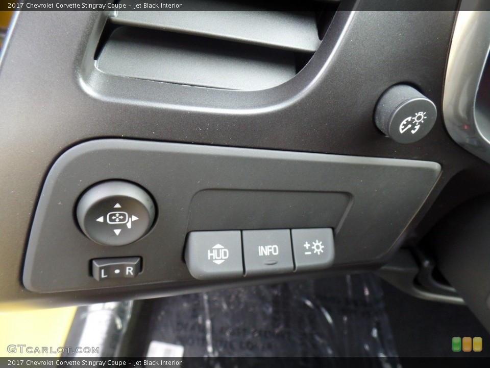 Jet Black Interior Controls for the 2017 Chevrolet Corvette Stingray Coupe #116621864
