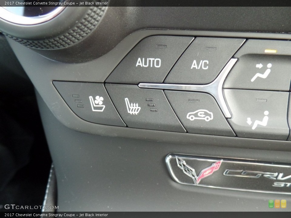 Jet Black Interior Controls for the 2017 Chevrolet Corvette Stingray Coupe #116622161