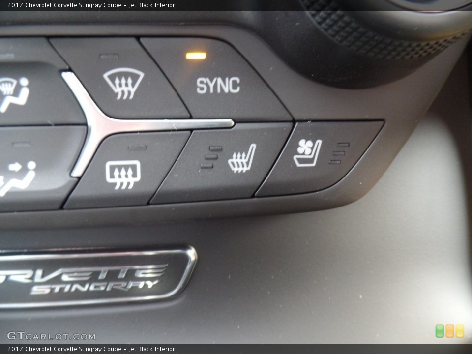 Jet Black Interior Controls for the 2017 Chevrolet Corvette Stingray Coupe #116622185