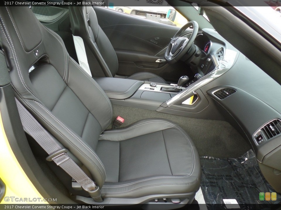 Jet Black Interior Front Seat for the 2017 Chevrolet Corvette Stingray Coupe #116622506
