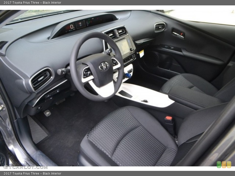 Black Interior Photo for the 2017 Toyota Prius Three #116623220