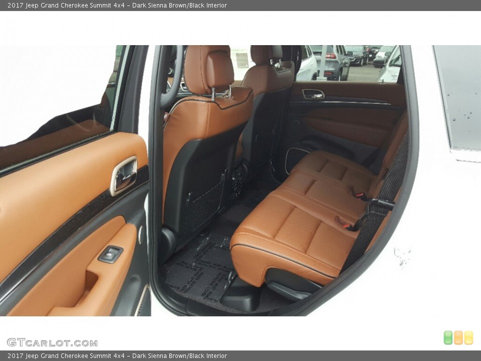 Dark Sienna Brown/Black Interior Rear Seat for the 2017 Jeep Grand Cherokee Summit 4x4 #116640755