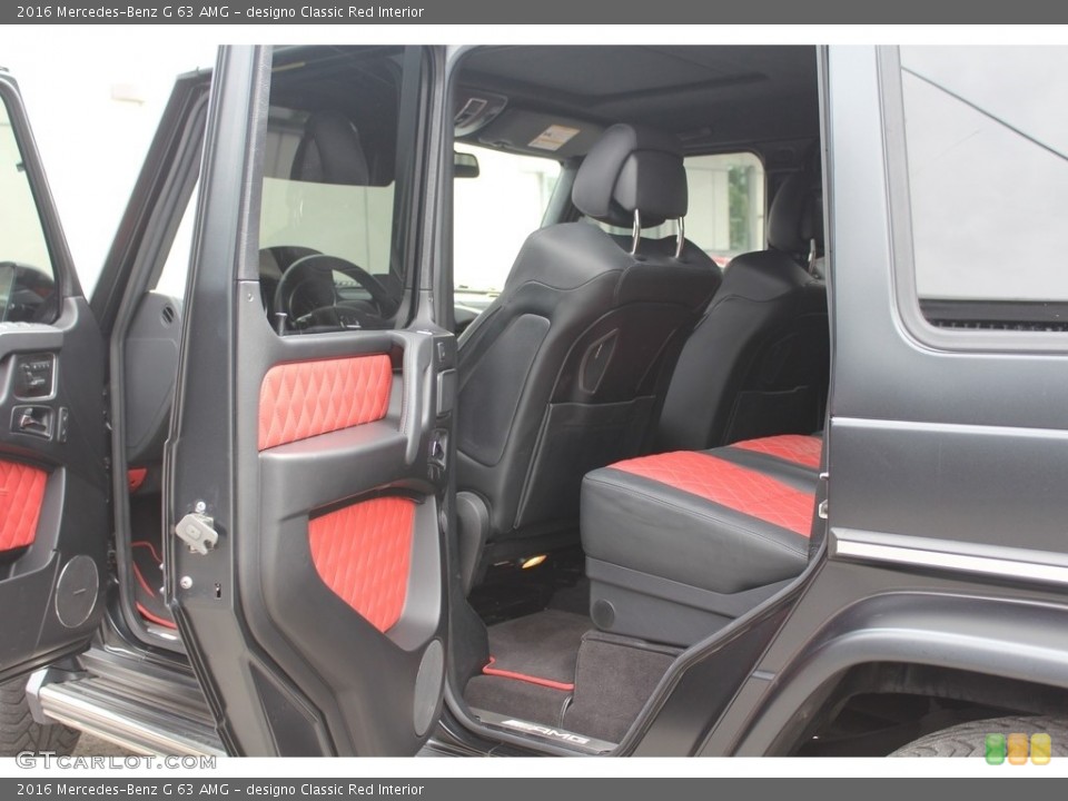 designo Classic Red Interior Rear Seat for the 2016 Mercedes-Benz G 63 AMG #116643515