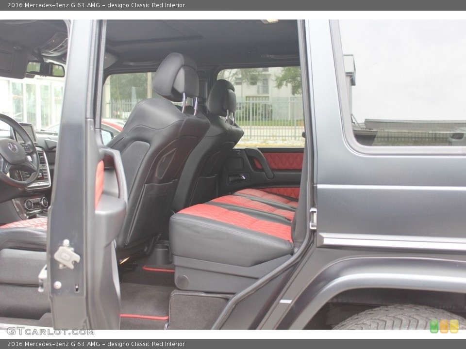 designo Classic Red Interior Rear Seat for the 2016 Mercedes-Benz G 63 AMG #116643539