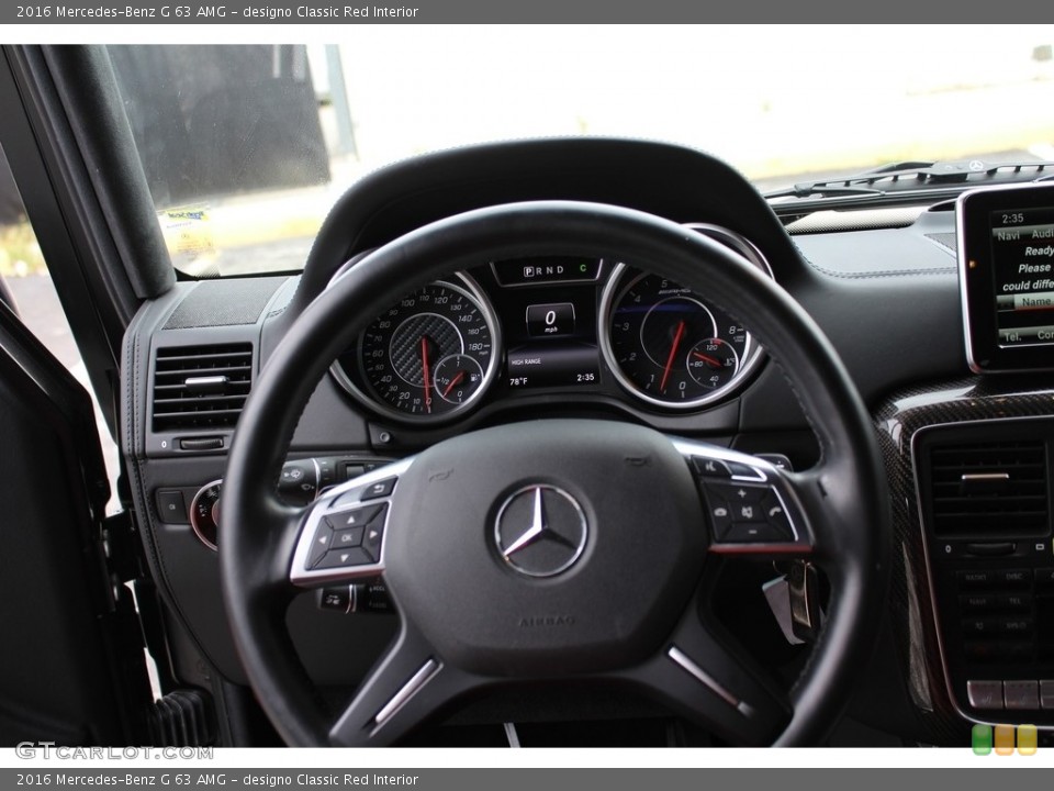 designo Classic Red Interior Gauges for the 2016 Mercedes-Benz G 63 AMG #116643560