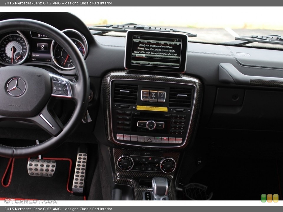 designo Classic Red Interior Controls for the 2016 Mercedes-Benz G 63 AMG #116643587