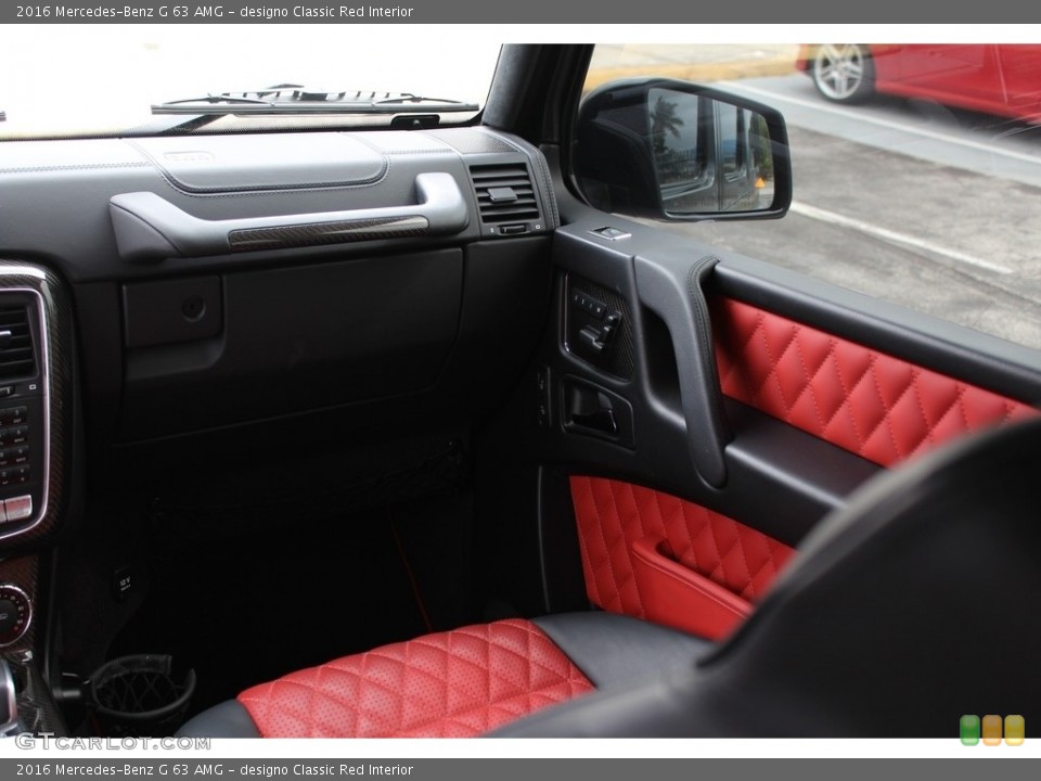designo Classic Red Interior Dashboard for the 2016 Mercedes-Benz G 63 AMG #116643610