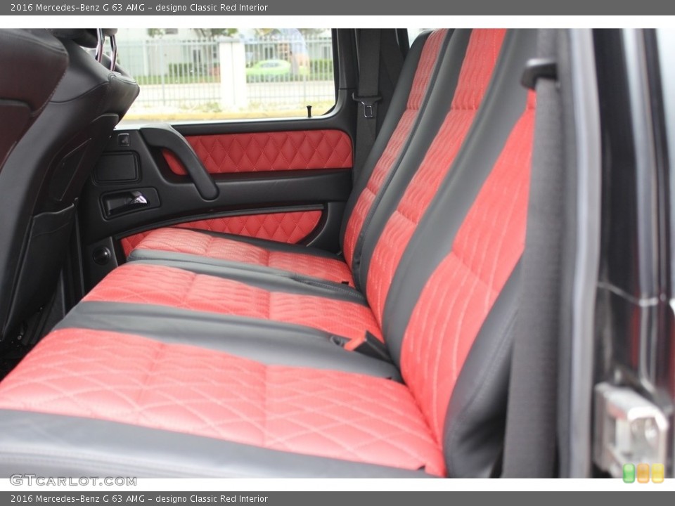 designo Classic Red Interior Rear Seat for the 2016 Mercedes-Benz G 63 AMG #116643638