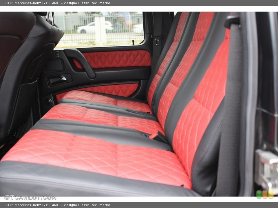 designo Classic Red Interior Rear Seat for the 2016 Mercedes-Benz G 63 AMG #116643662