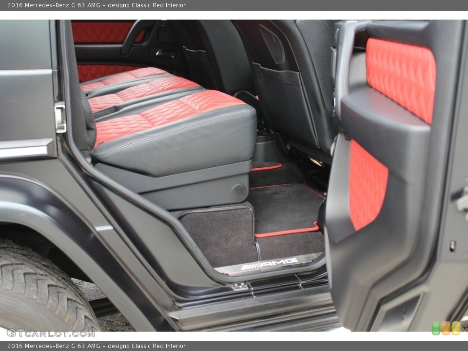 designo Classic Red Interior Rear Seat for the 2016 Mercedes-Benz G 63 AMG #116643718