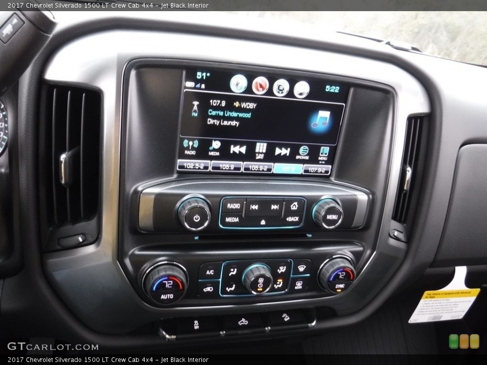 Jet Black Interior Controls for the 2017 Chevrolet Silverado 1500 LT Crew Cab 4x4 #116645987
